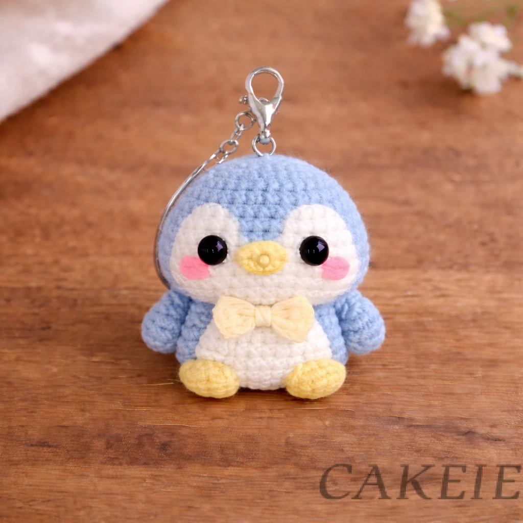 Crochet Penguin Keychain